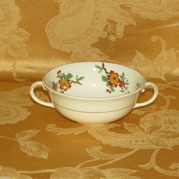 Johnson Brothers PAREEK ORLEANS Soup Bowl with Handles Bouillon Cup Vintage - Picture 2 of 5